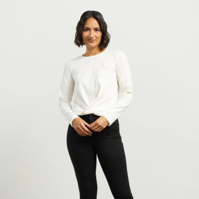 L/S Twist Tee -Ivory