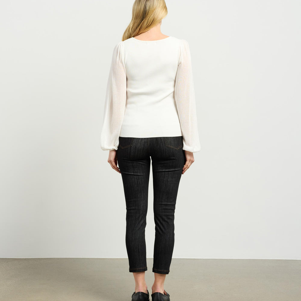 
                  
                    Lucy Knit Top -Ivory
                  
                