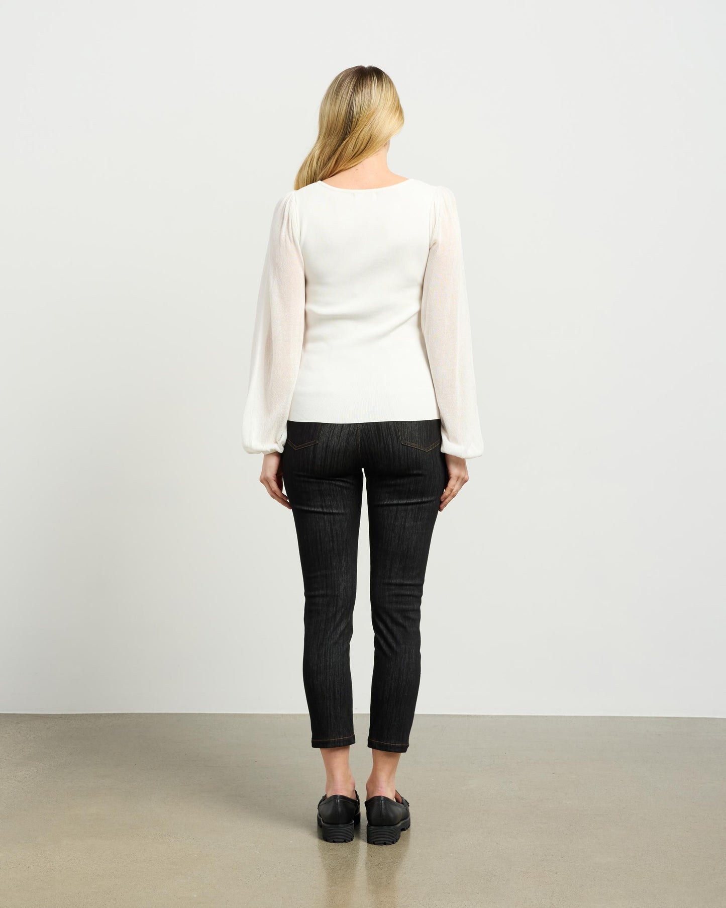 
                  
                    Lucy Knit Top -Ivory
                  
                