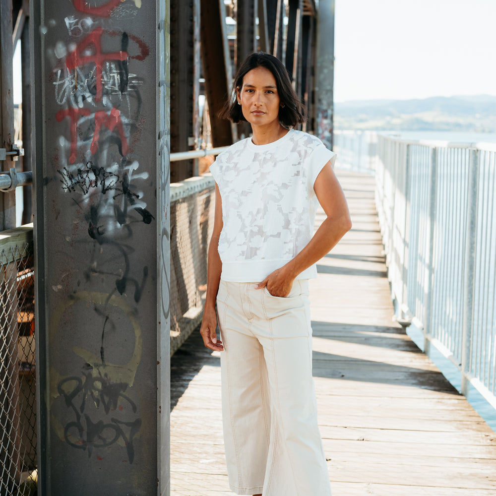 
                  
                    Sierra Top-Ivory Florals
                  
                