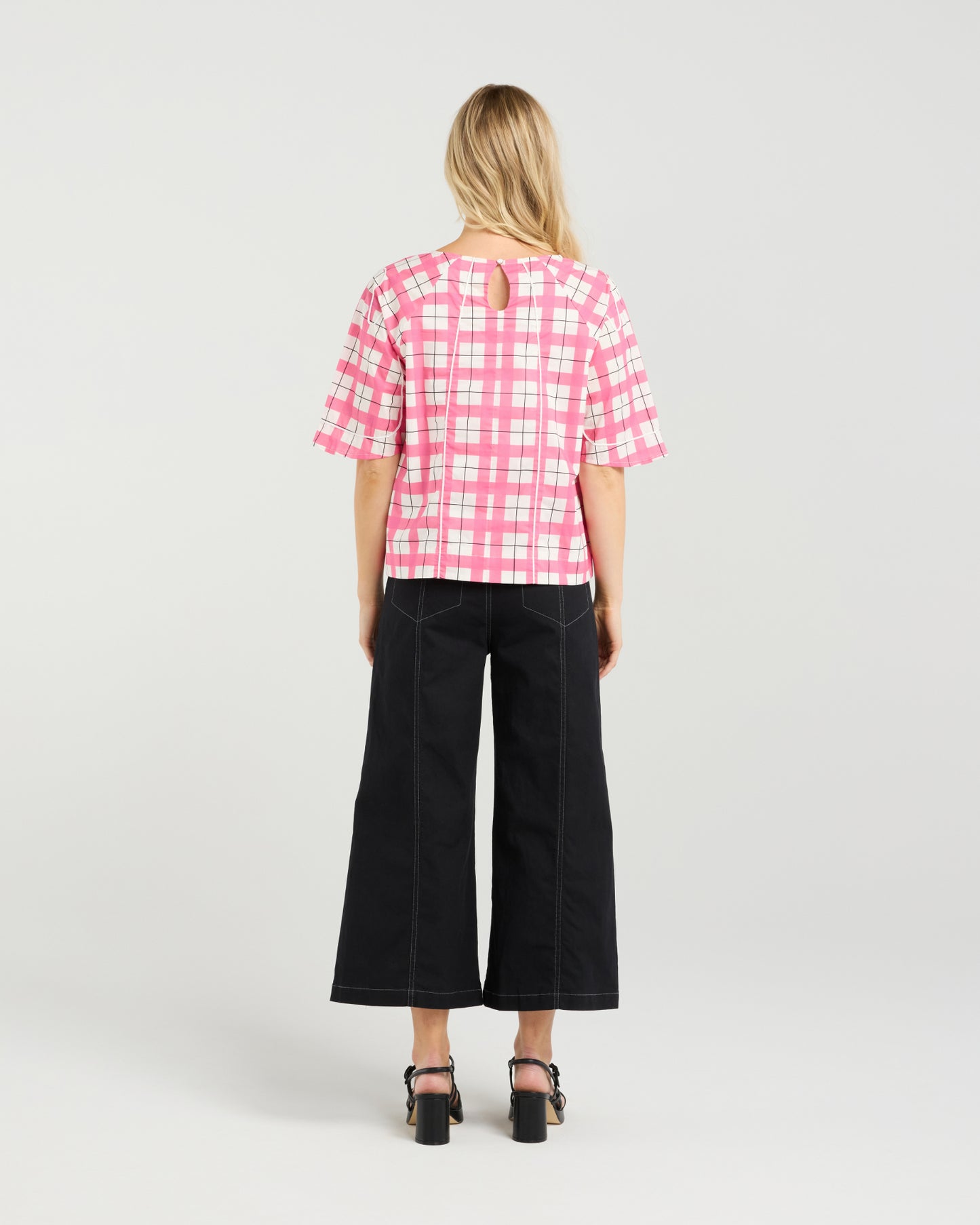 
                  
                    Mila Top-Pink Gridlock
                  
                