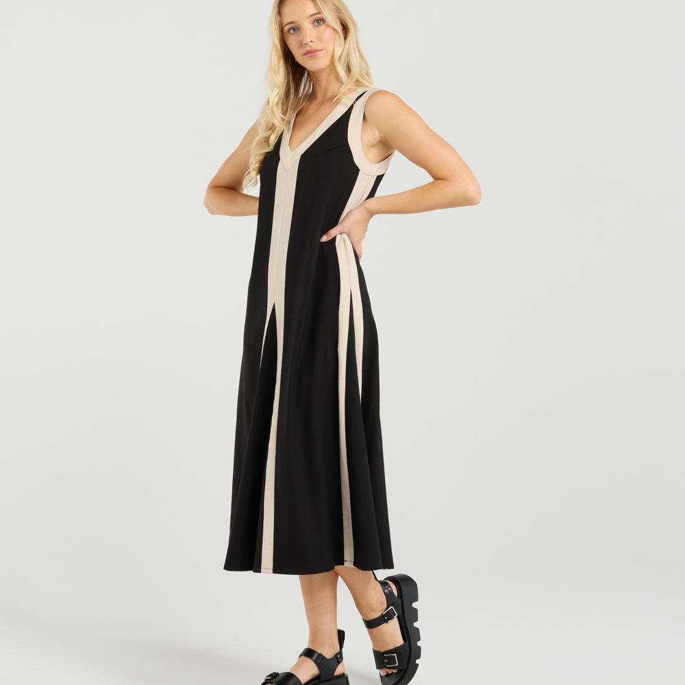
                  
                    Edie Dress-Noir Lines
                  
                