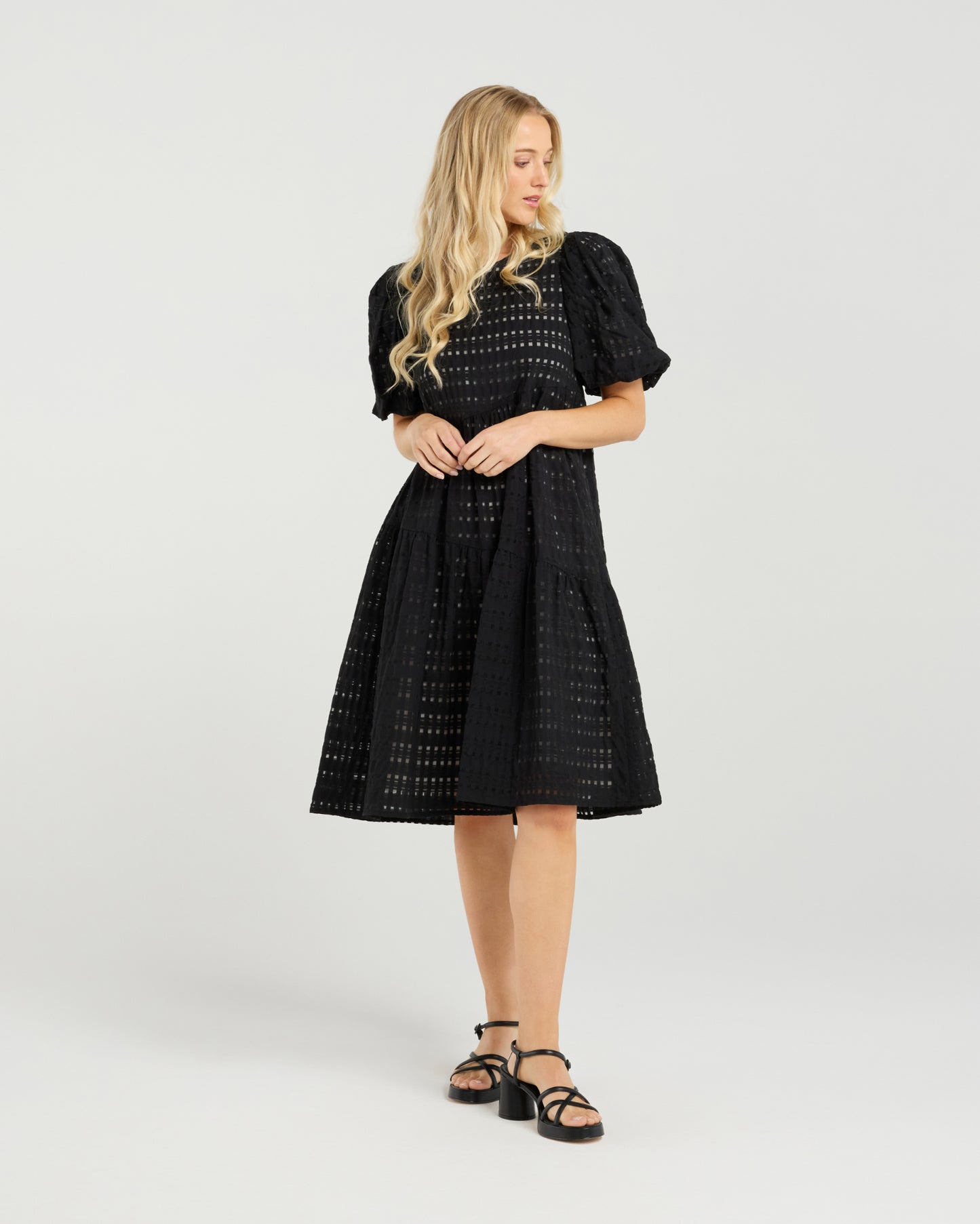 
                  
                    Becks Dress-Noir Check
                  
                