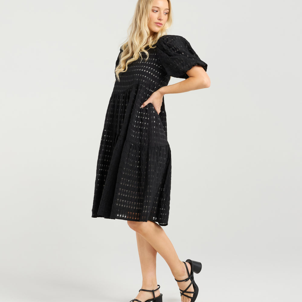 
                  
                    Becks Dress-Noir Check
                  
                