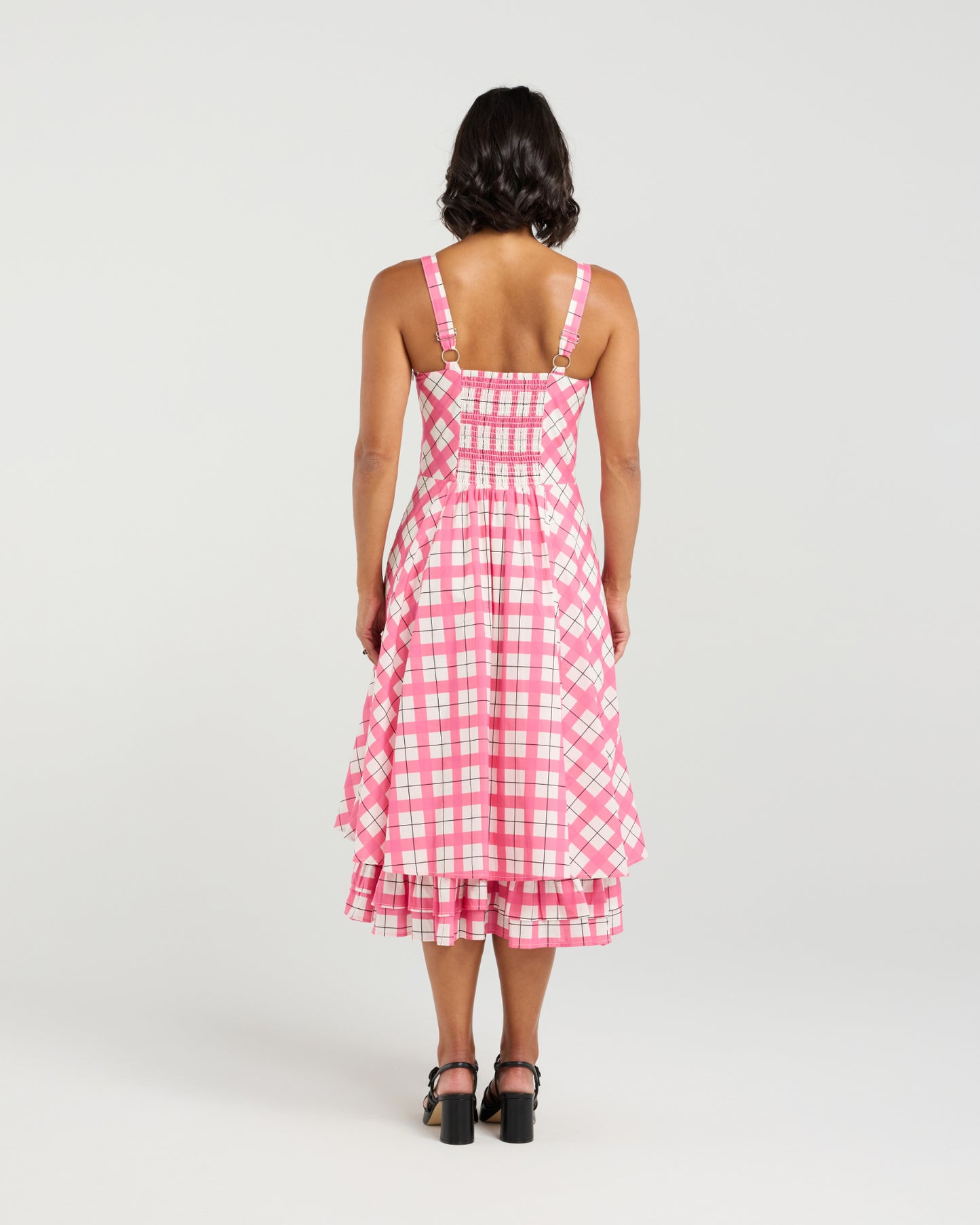 
                  
                    Lily Dress-Pink Gridlock
                  
                