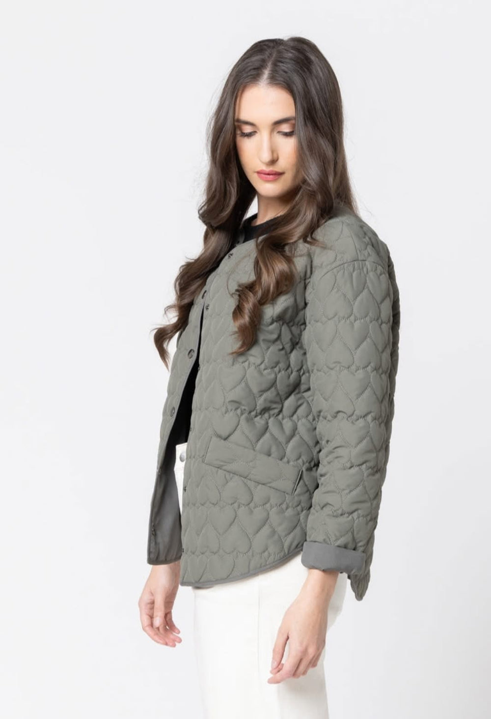 MONTREAL QUILTED JACKET - OLIVE