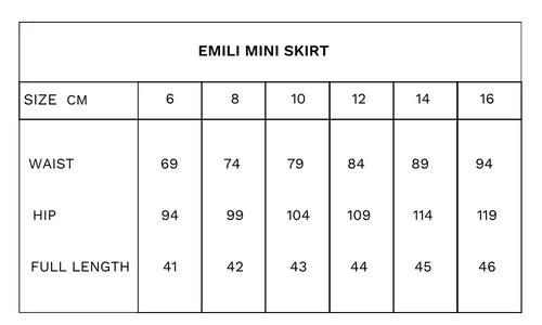 
                  
                    Emili Mini Skirt | Porcelain
                  
                
