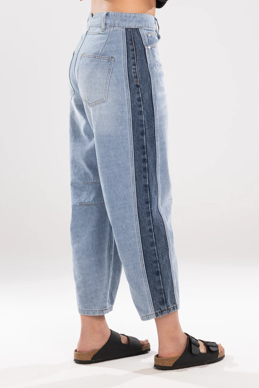 
                  
                    DOUBLE DENIM BARRELL JEANS - BLUE
                  
                