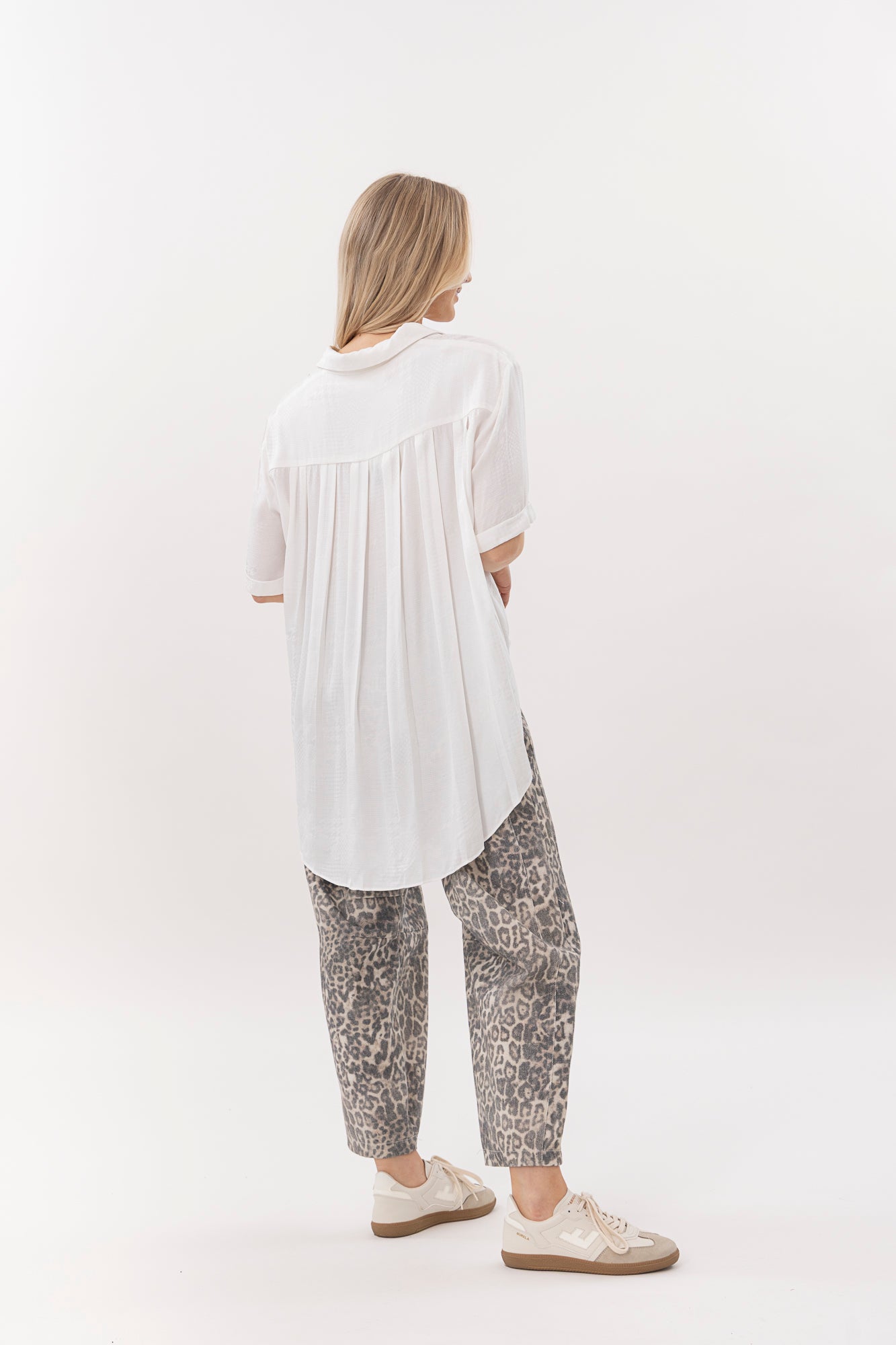 
                  
                    Leopard Barrel Jeans
                  
                