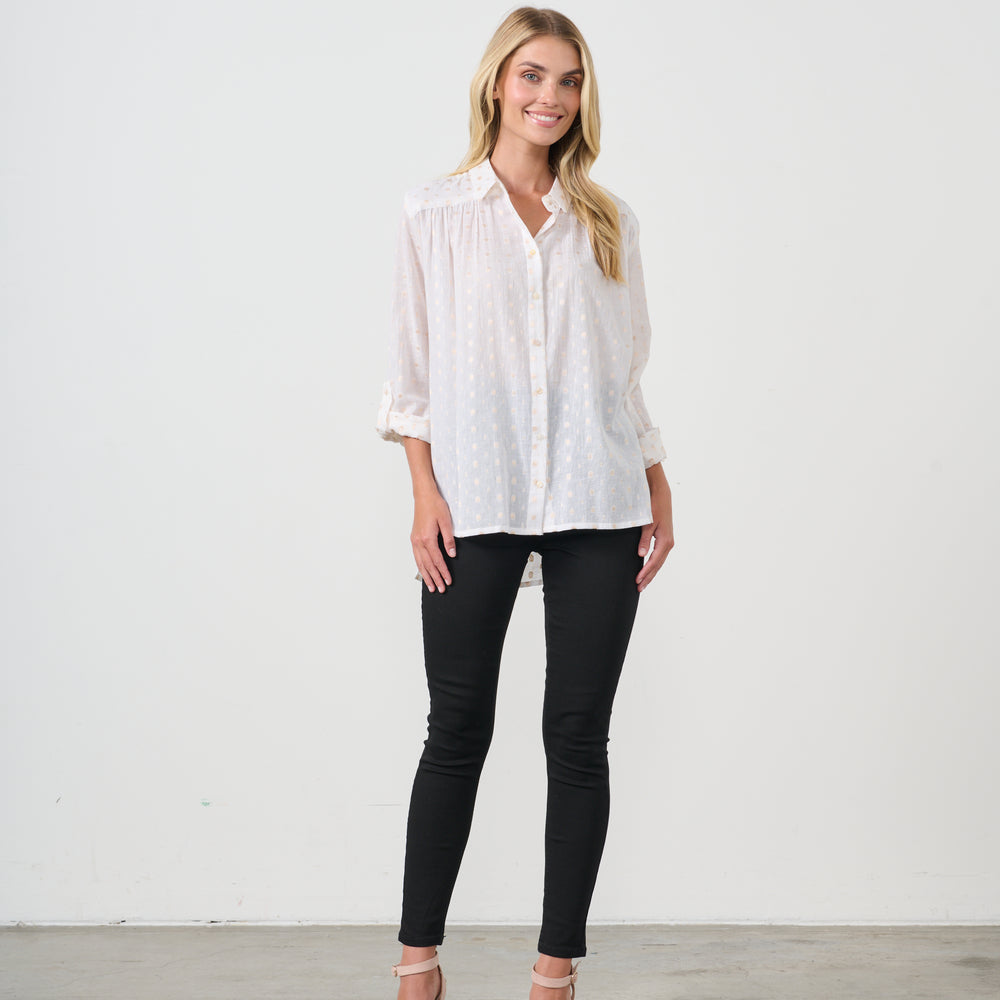 
                  
                    HF2661 SHIRT-JACQUARD LUREX SPOTS
                  
                