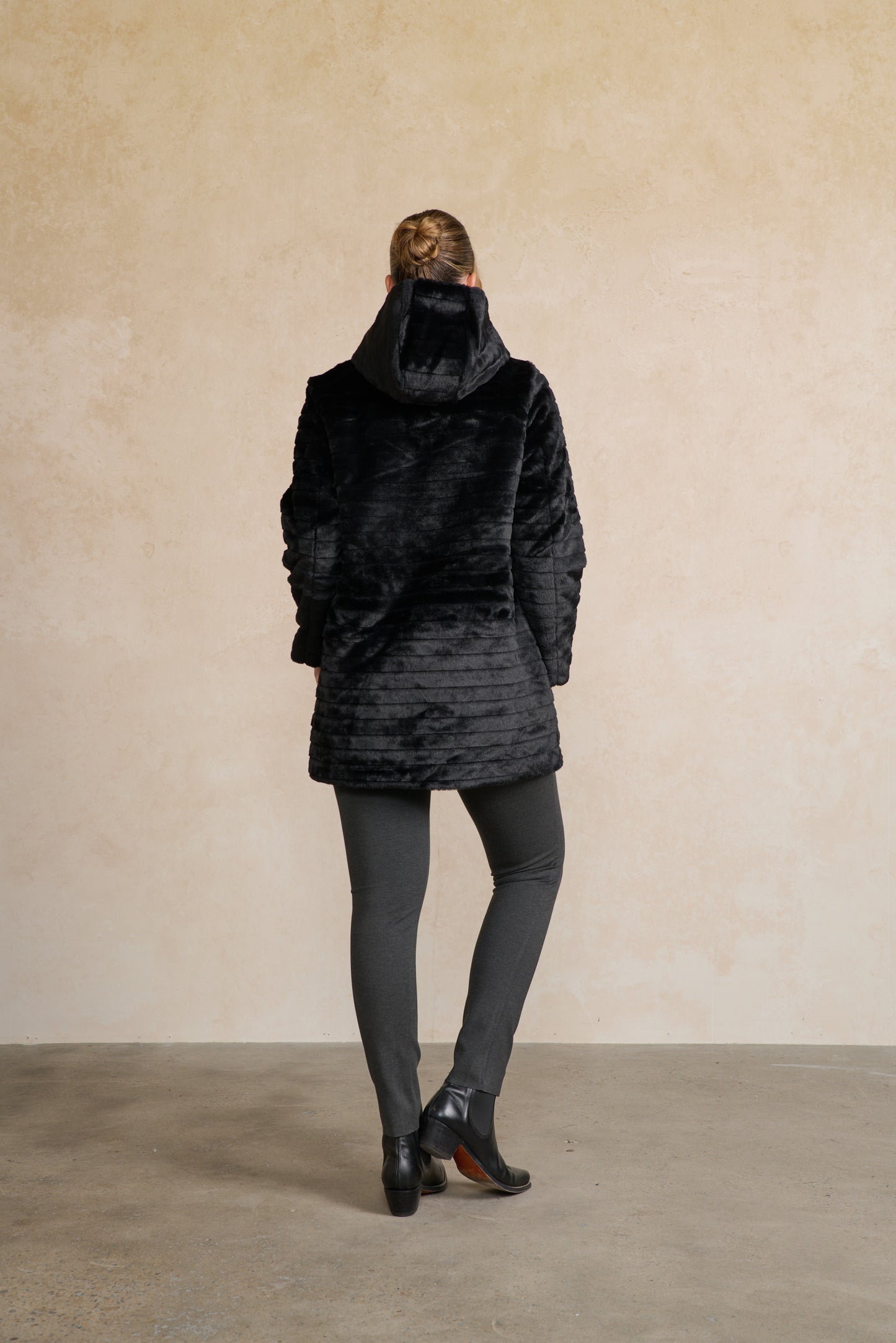 
                  
                    HF2779 Coat - Reversible Faux Fur & Puffer
                  
                