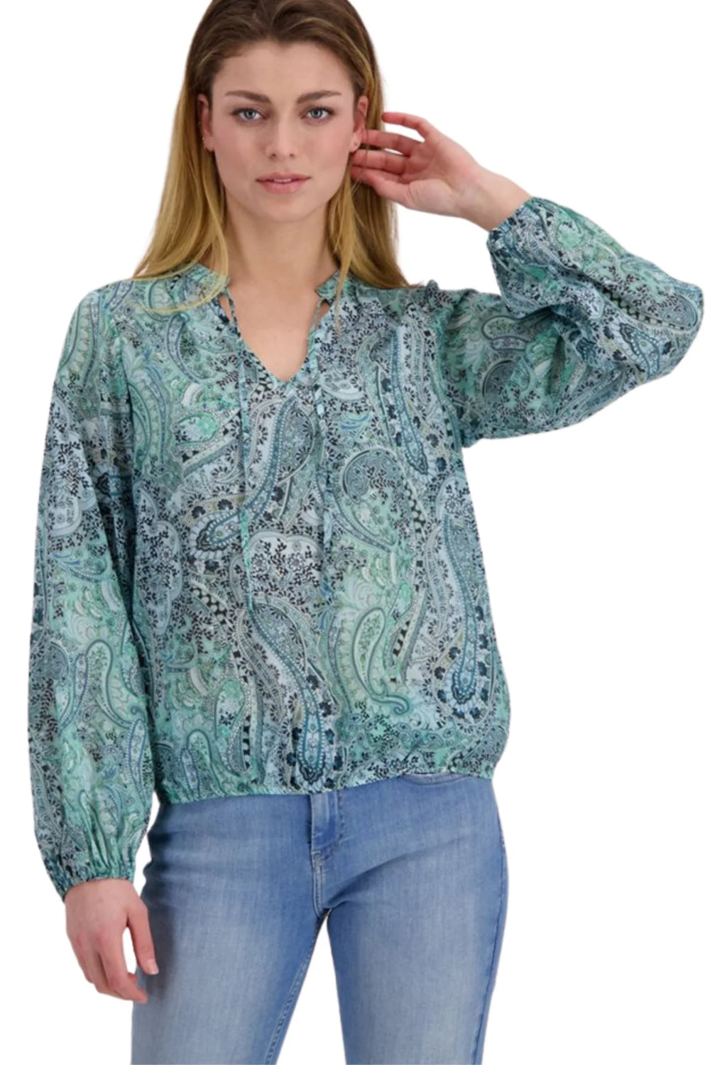 St Barth blouse mint