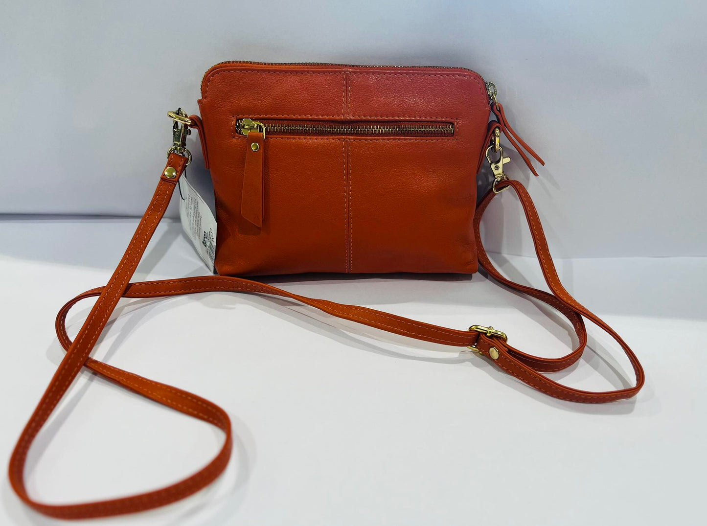 
                  
                    Baron Leather Crossbody Handbag ORANGE 2544
                  
                