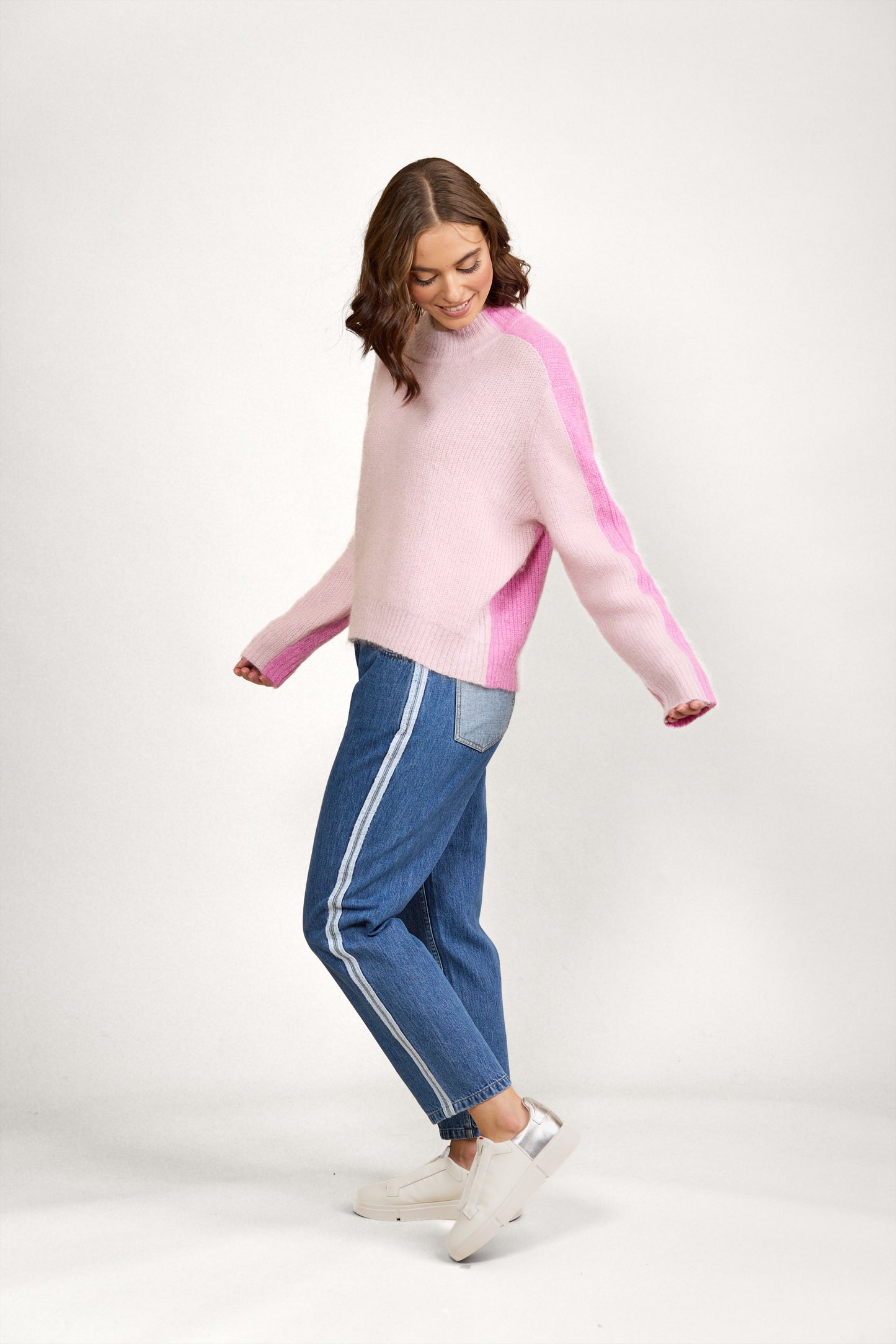 
                  
                    Two Tone Sweater	-Candyfloss
                  
                
