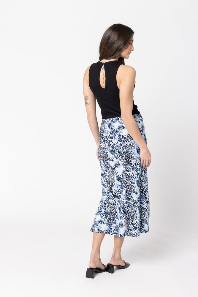 
                  
                    Milan Bias Skirt-water leopard
                  
                