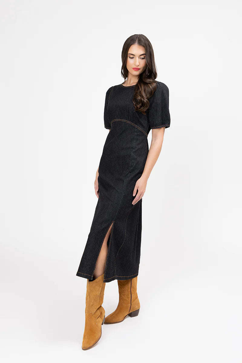 
                  
                    Maya Dress - Washed Black
                  
                