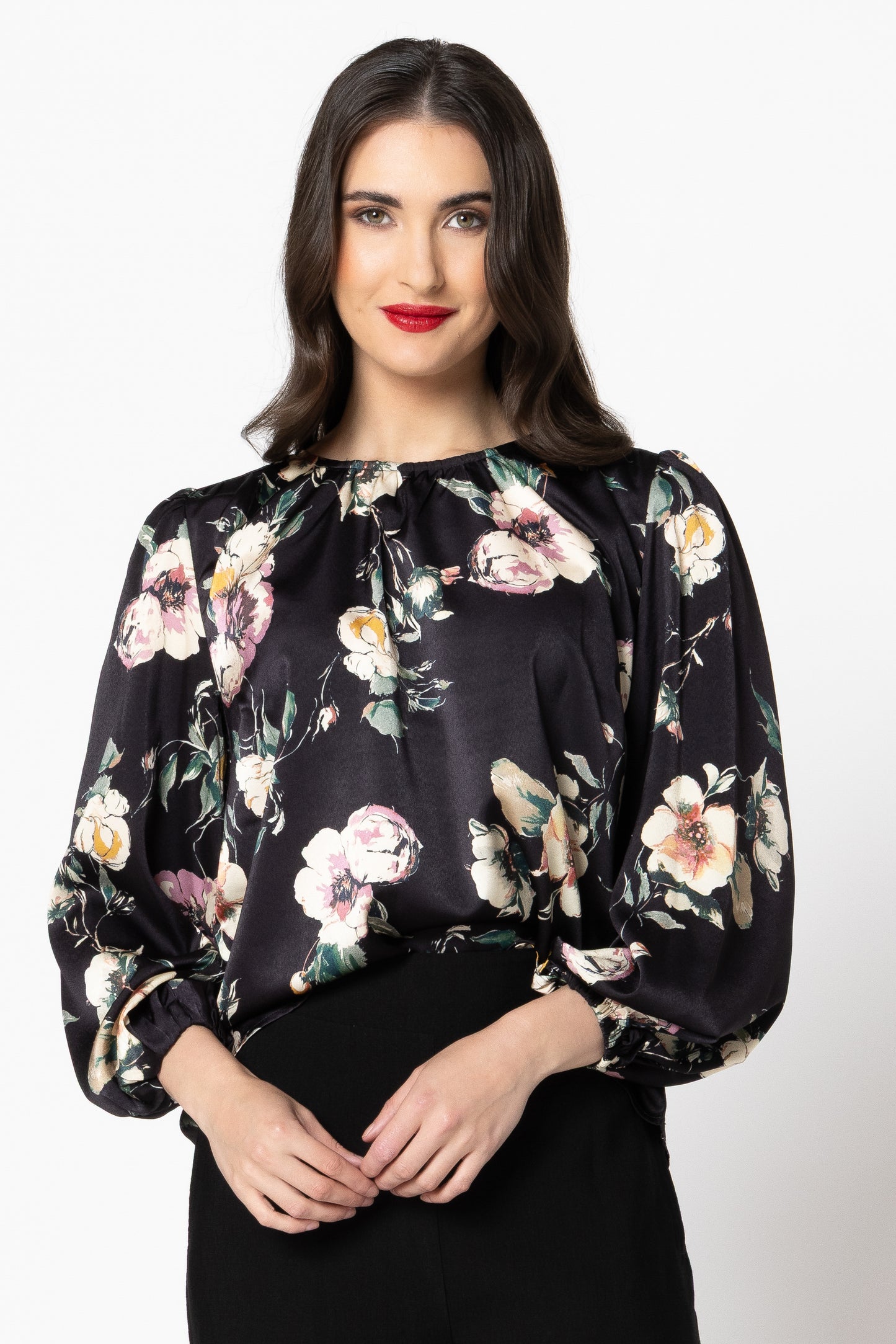 
                  
                    LORENZA BLOUSE-INK BLOOM-PRE ORDER
                  
                