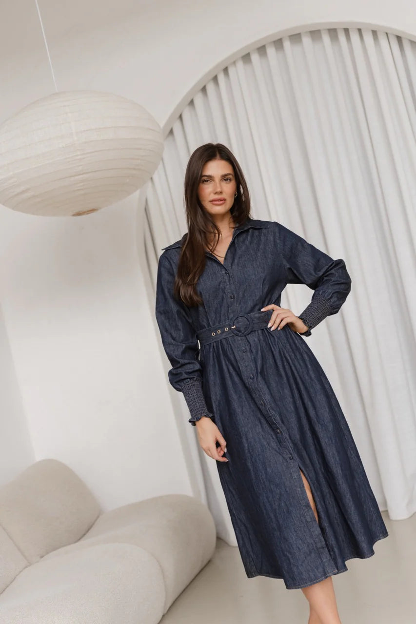 Denmark Denim Dress - Dark Ink Due aprox May 10