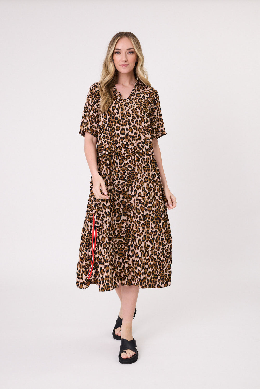Leona Dress-Leopard print