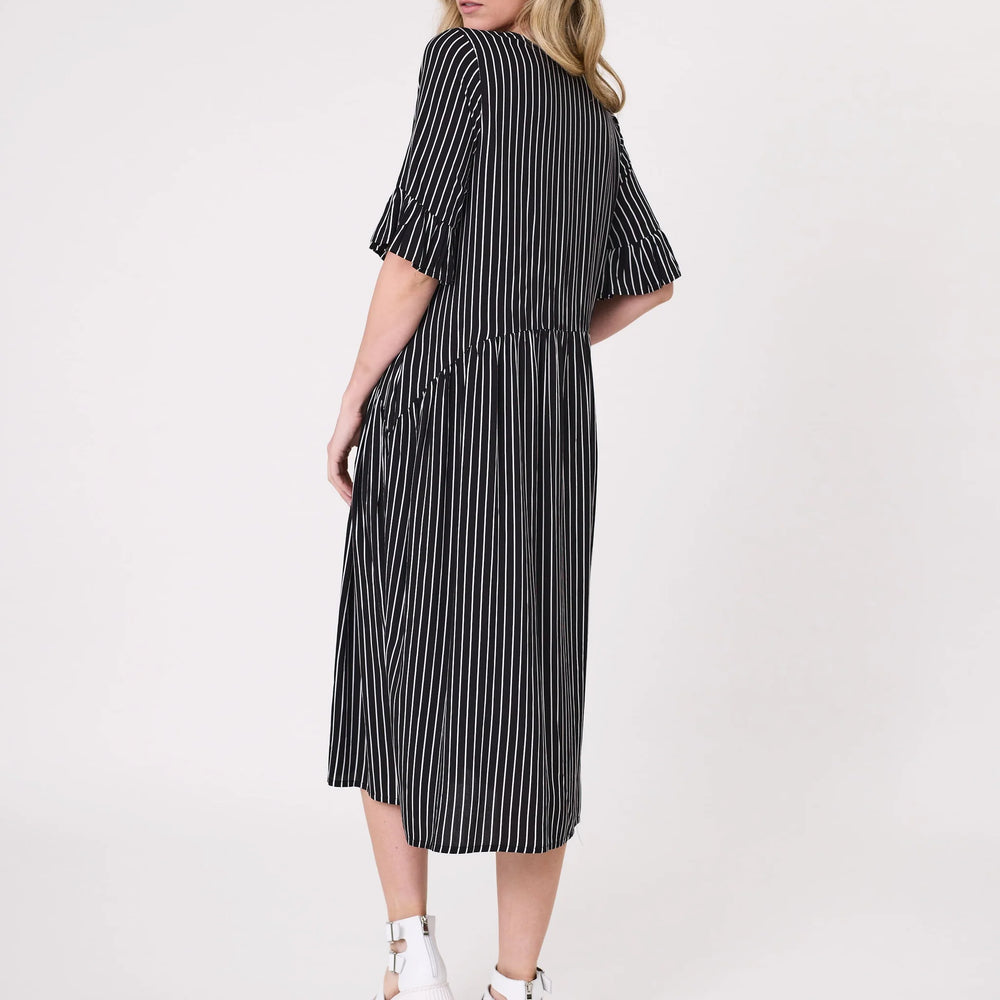 
                  
                    Madonna Dress -Black White Stripe
                  
                