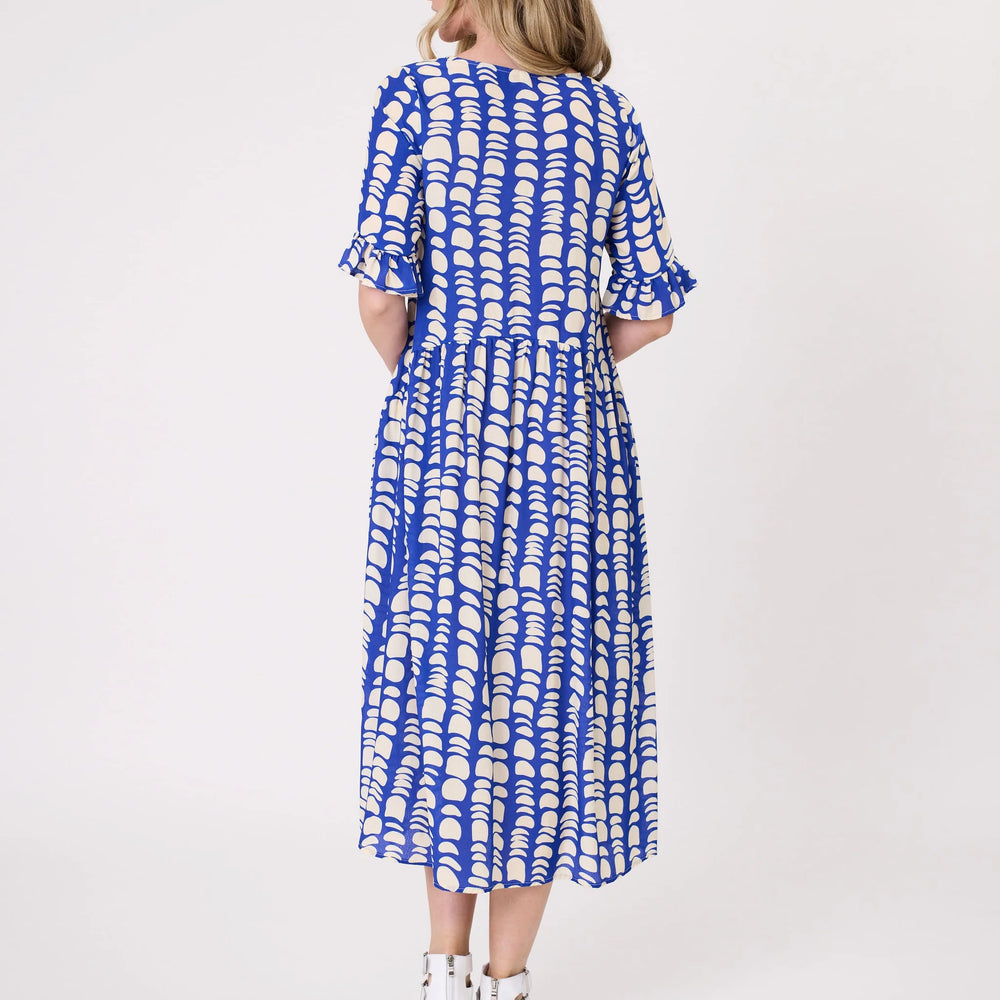 
                  
                    Madonna Dress -Cobalt Print
                  
                