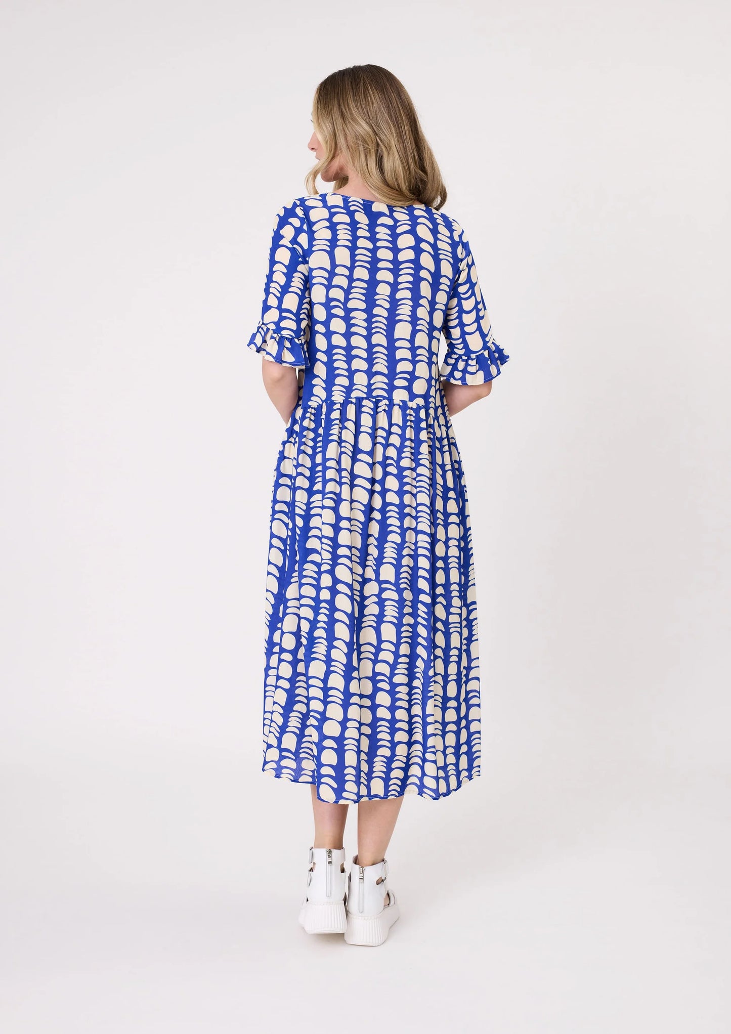 
                  
                    Madonna Dress -Cobalt Print
                  
                