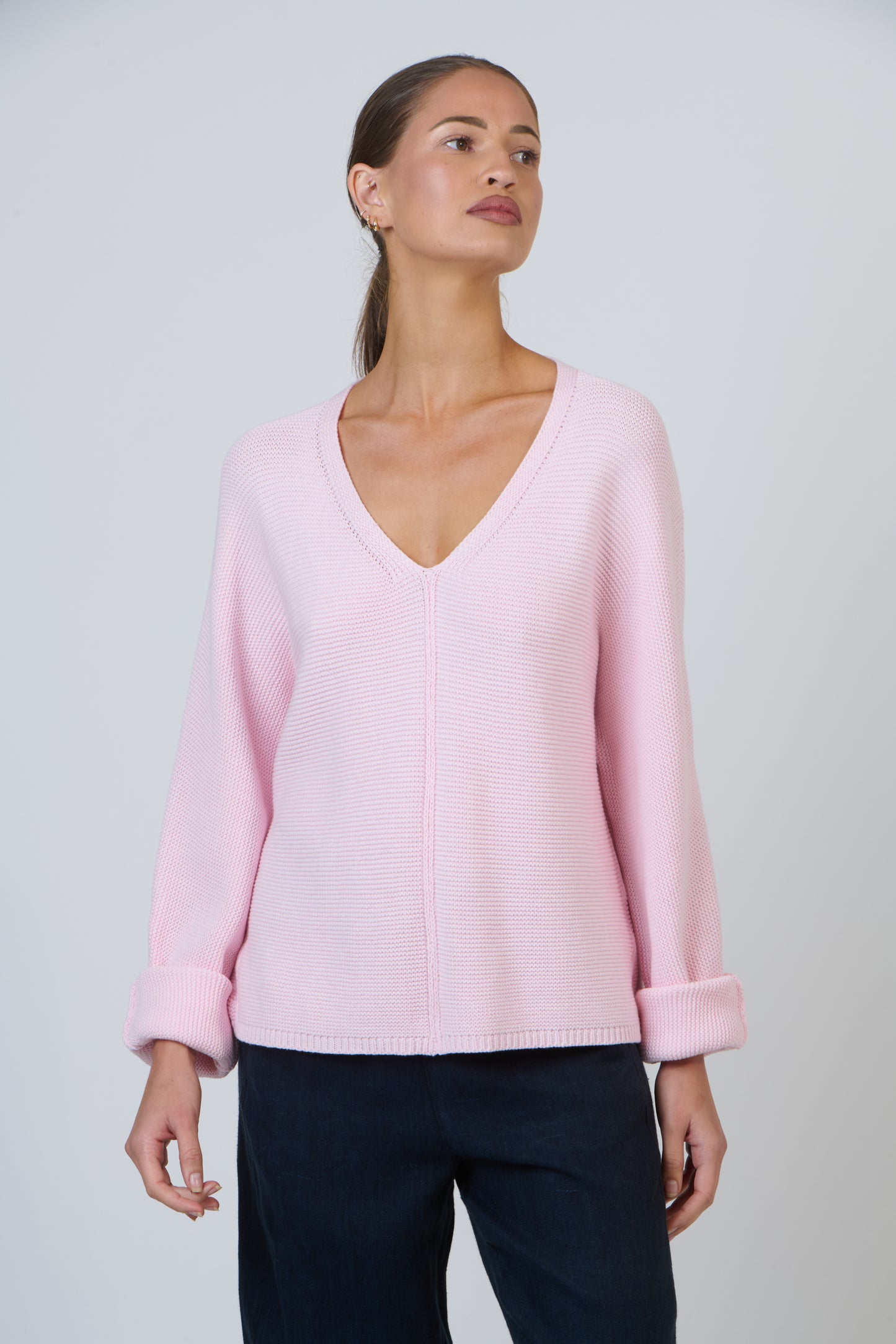 
                  
                    NATURALS NATW55 V NECK JUMPER-ROSEHIP
                  
                