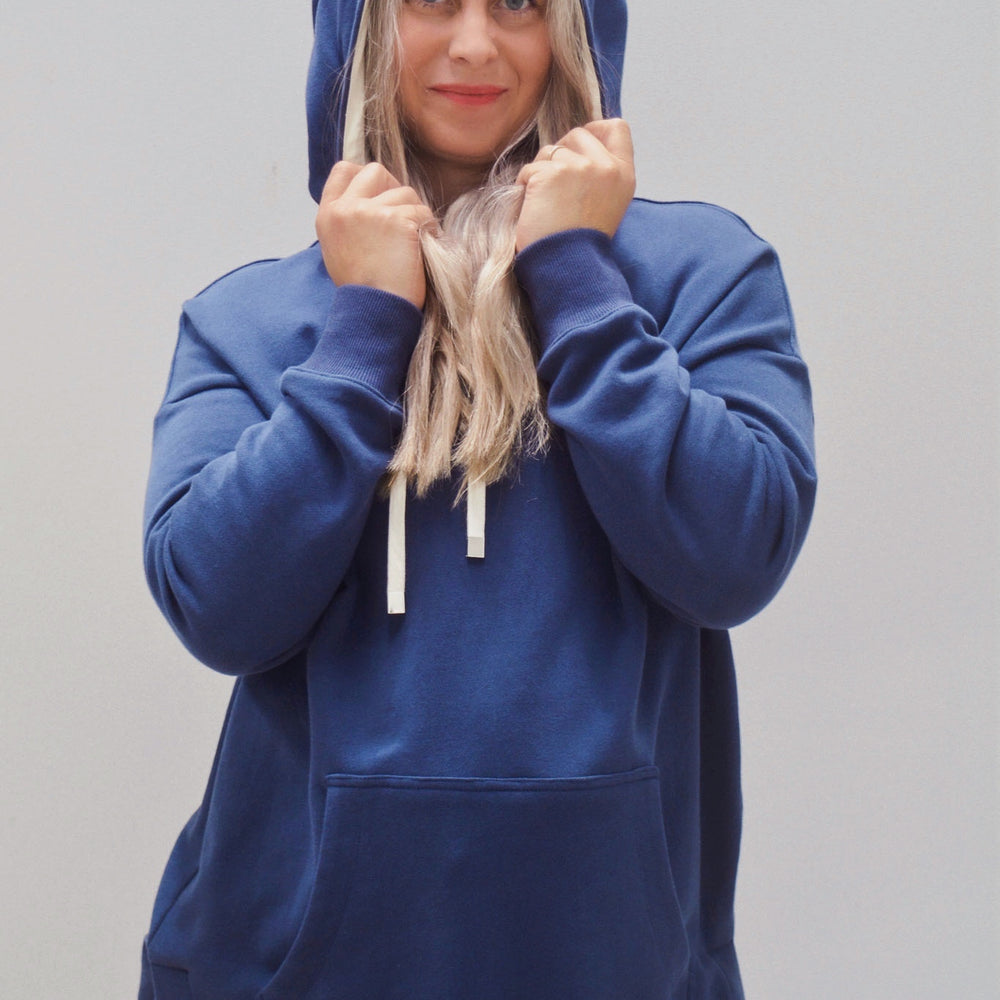 
                  
                    Cozy Up Long Womens Hoodie-Navy -Pre Order due Early May
                  
                