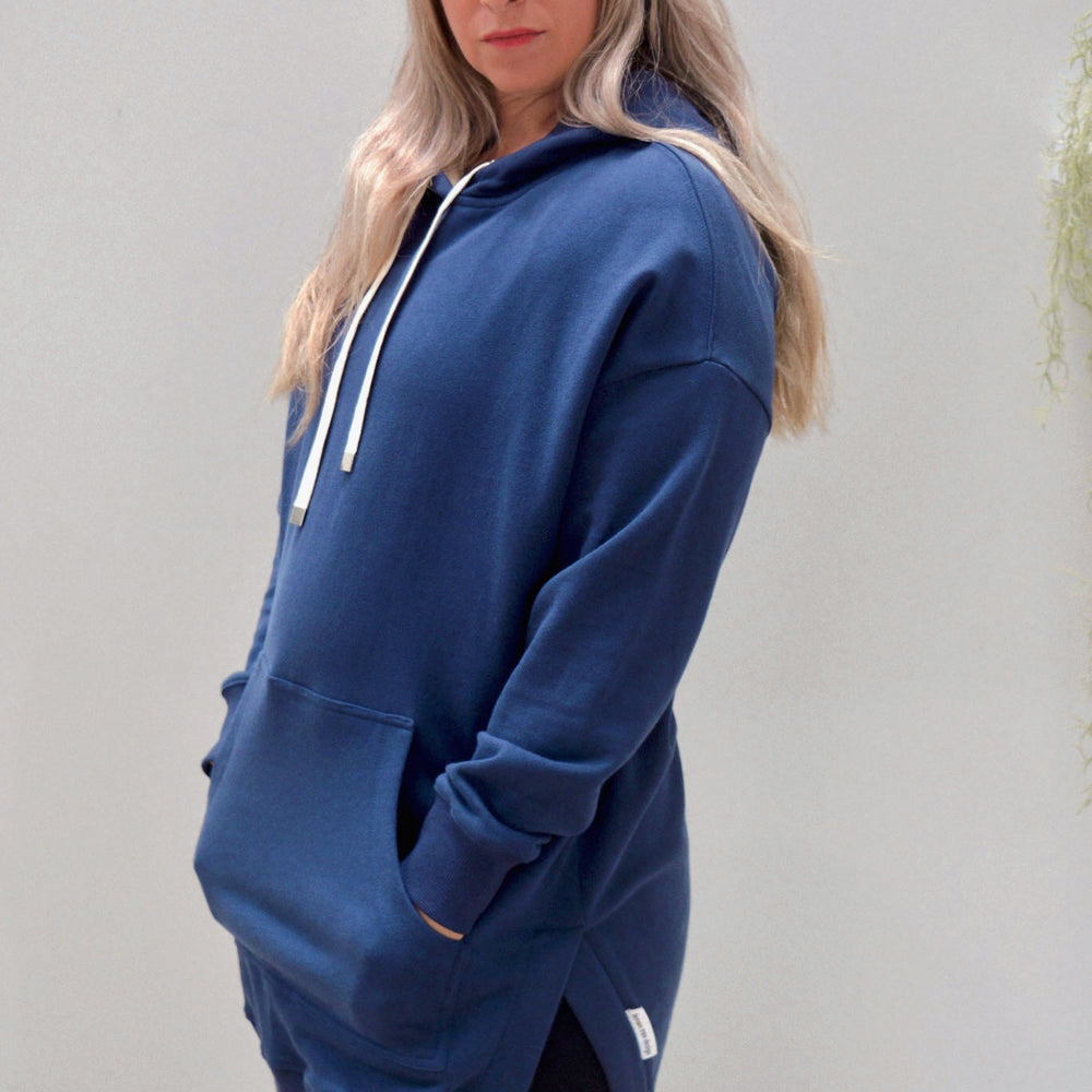 
                  
                    Cozy Up Long Womens Hoodie-Navy -Pre Order due Early May
                  
                