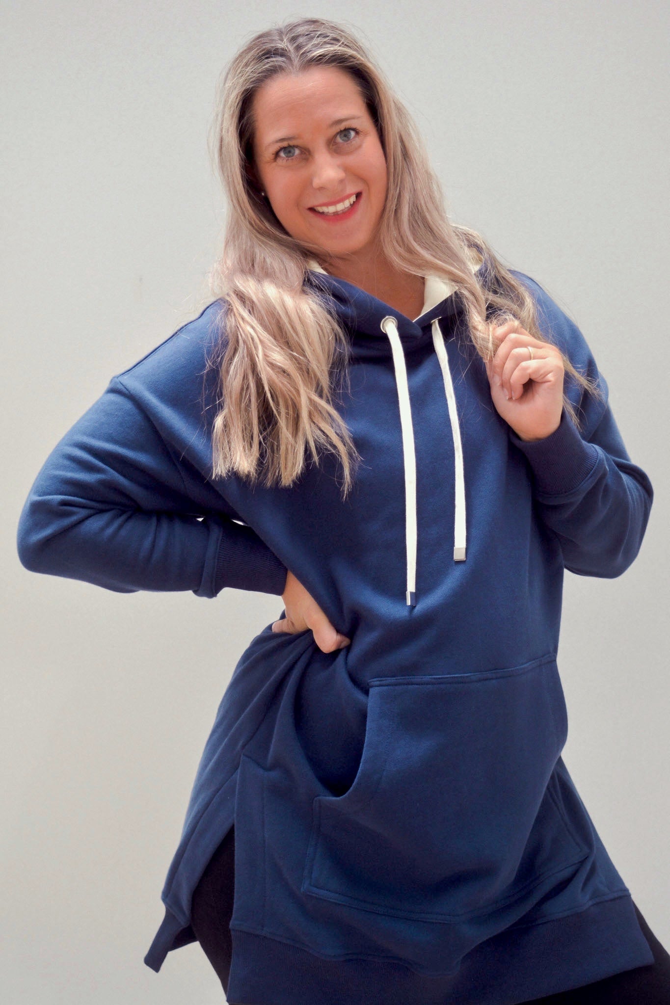 
                  
                    Cozy Up Long Womens Hoodie-Navy -Pre Order due Early May
                  
                