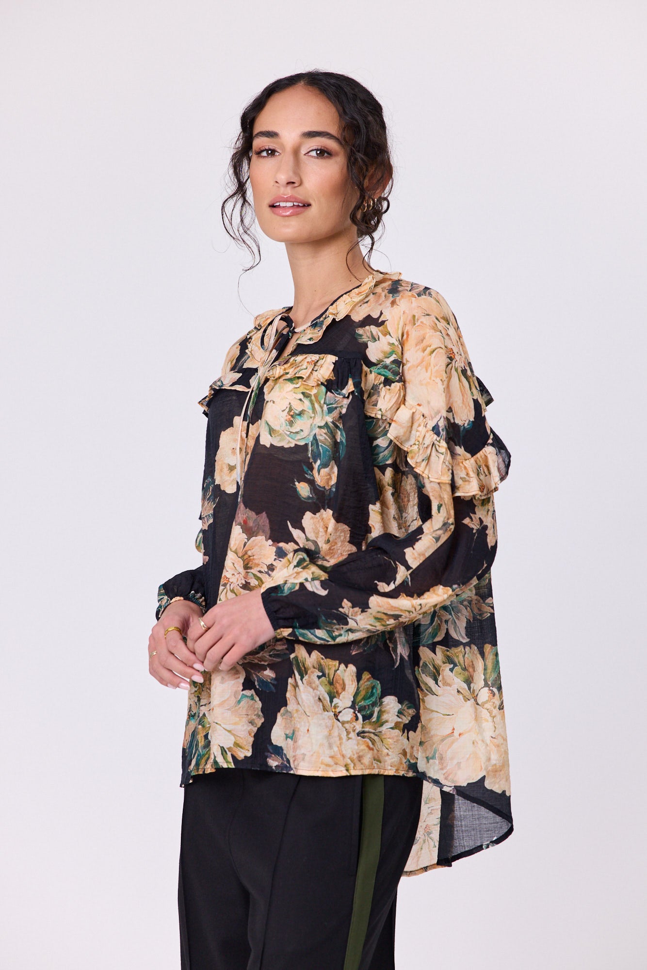
                  
                    SWAY BLOUSE-Black Floral
                  
                