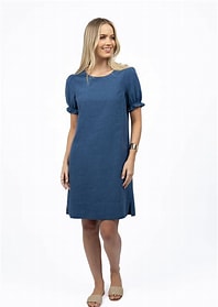 
                  
                    SANA SHIFT DRESS-OCEAN BLUE 10
                  
                