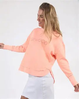 
                  
                    Simplified Crew -Neon Peach
                  
                
