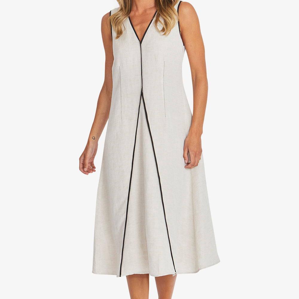 
                  
                    SARAH DRESS-NATURAL LINEN
                  
                