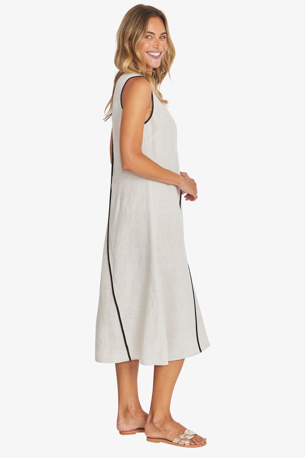 
                  
                    SARAH DRESS-NATURAL LINEN
                  
                
