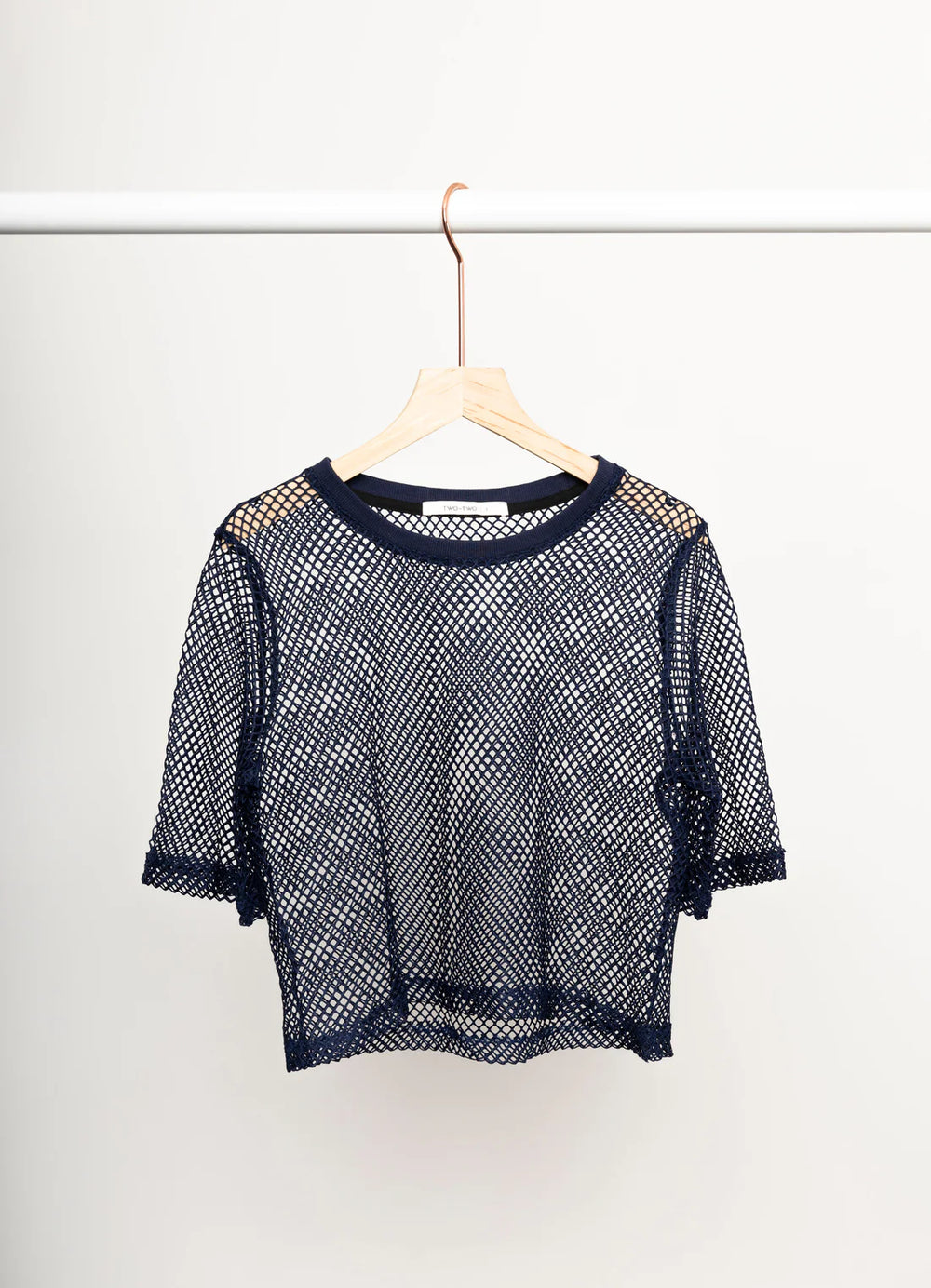 ARROW MESH TOP -Navy