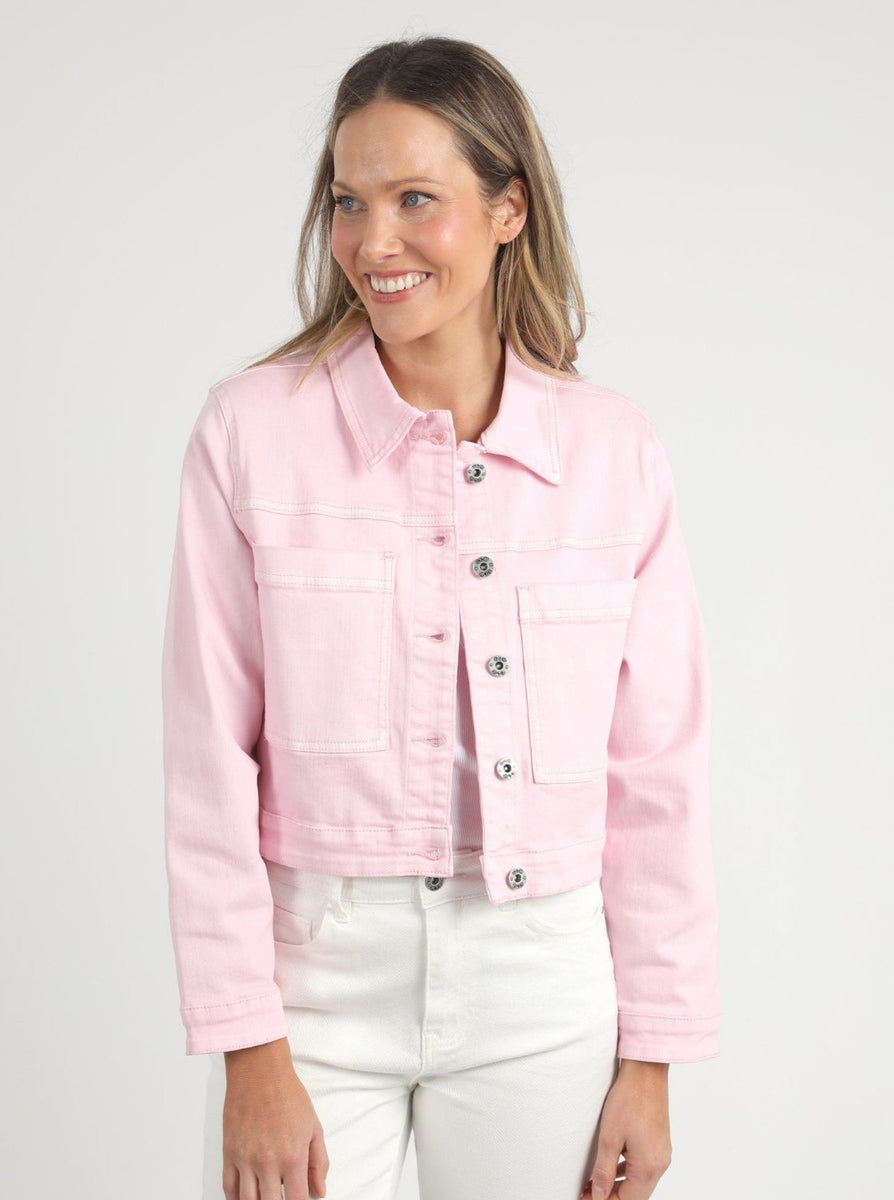 Hazel Denim Jacket PINK
