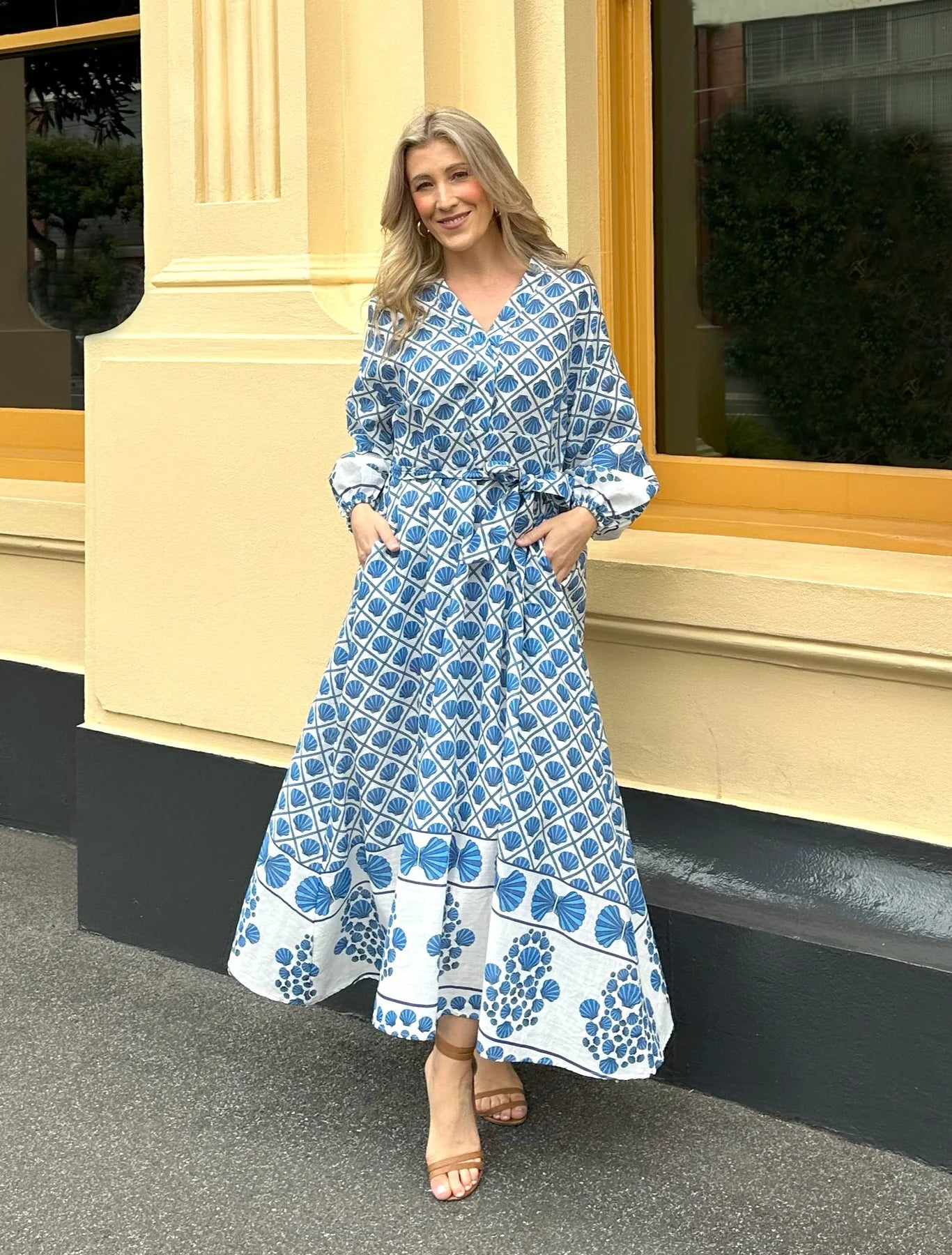
                  
                    CAPRI DRESS - BLUE SEASHELL
                  
                