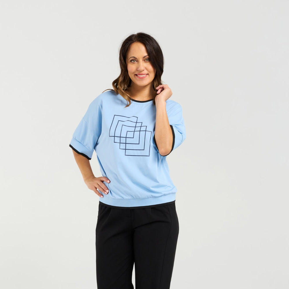 Gemma Top-Blue