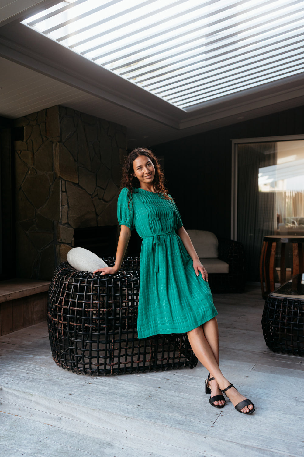 Joana Dress-Green