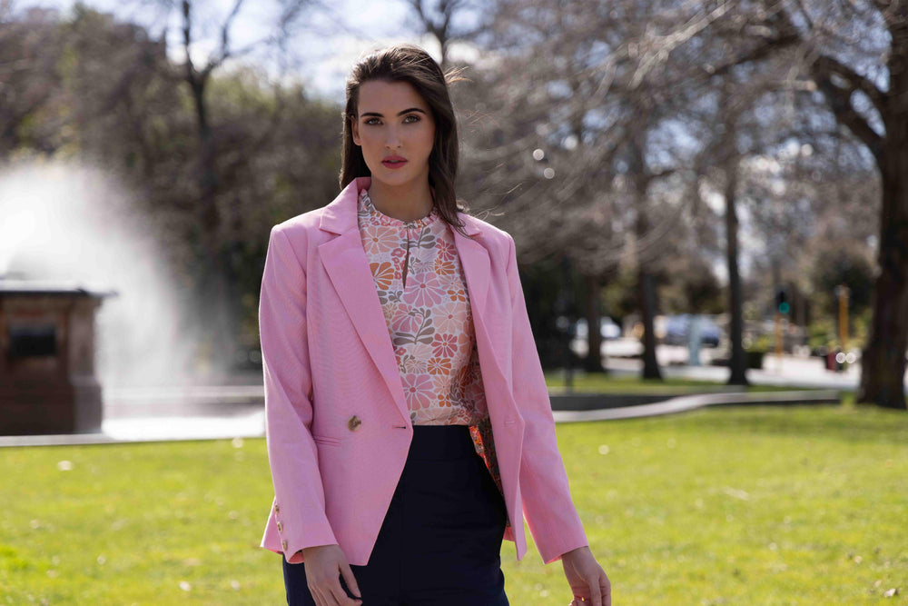 SEEKING LOLA JORDANNA BLAZER -PINK-PRE ORDER
