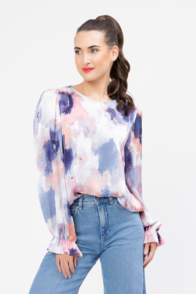 Patti Top-Lilac Smudge