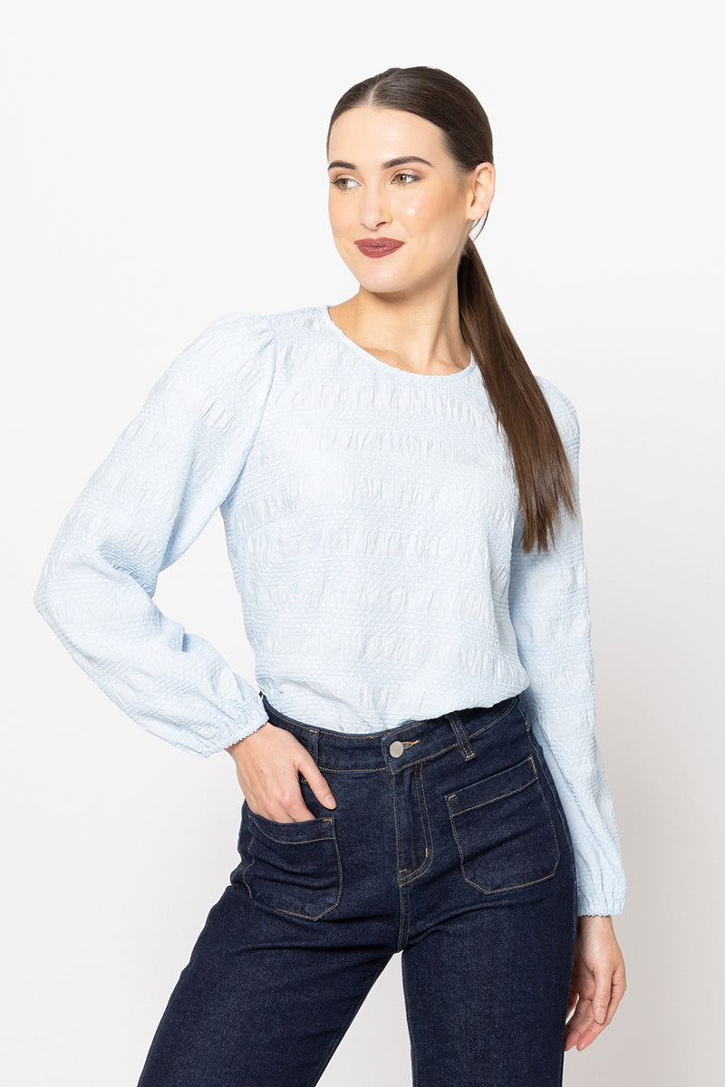 Gratitude Top -Sky