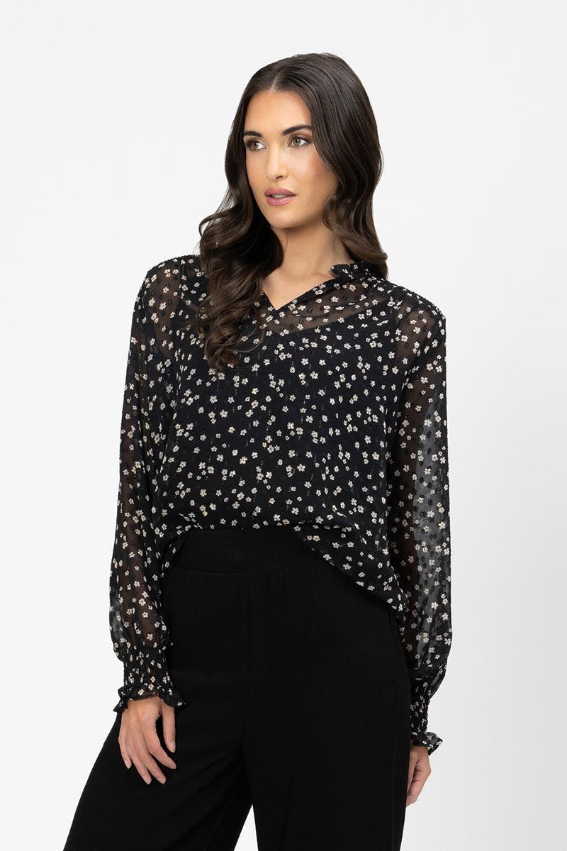 
                  
                    Gifted Top -Flower Fall Spot
                  
                