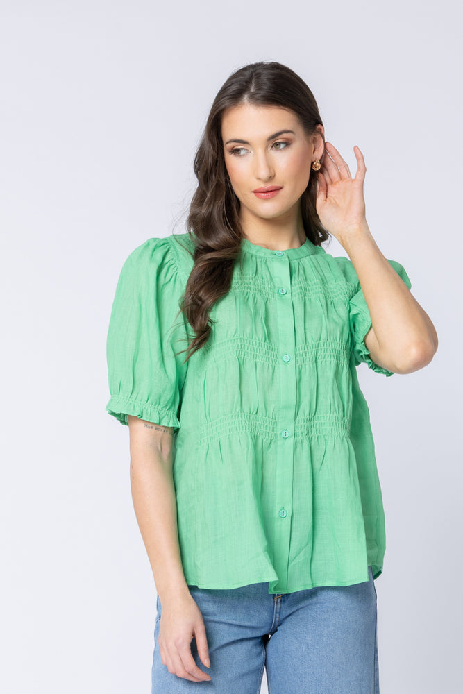 
                  
                    BONITA BLOUSE-EMERALD
                  
                