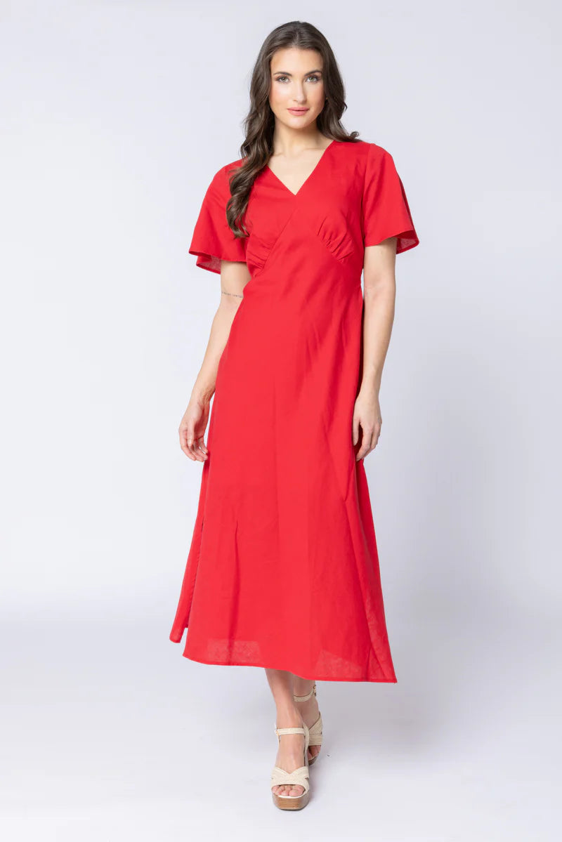 APPLAUSE DRESS-BERRY