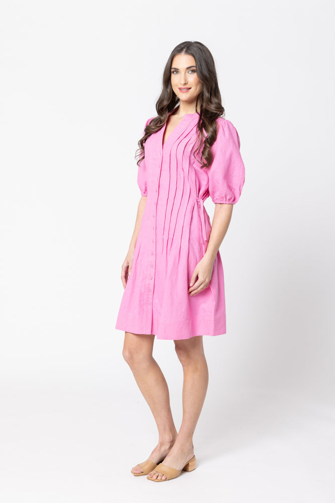 
                  
                    INDULGENT SHIRT DRESS-BUBBLEGUM
                  
                