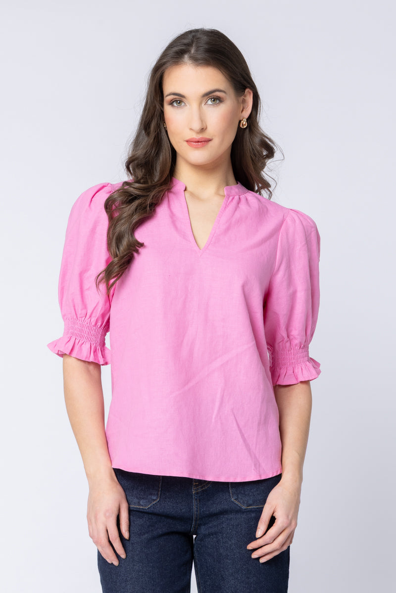 
                  
                    RELAXED BUTTERFLY TOP-BUBBLEGUM
                  
                