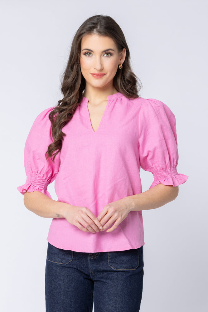
                  
                    RELAXED BUTTERFLY TOP-BUBBLEGUM
                  
                