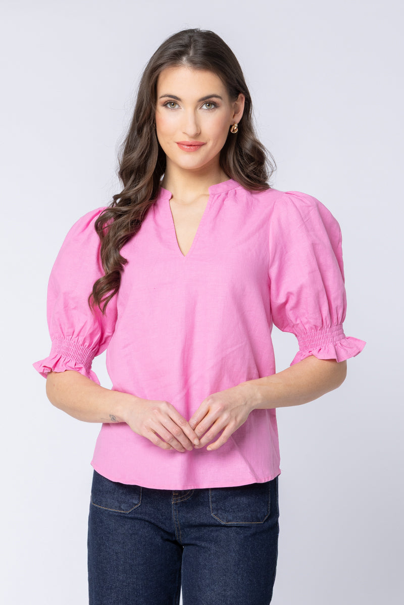 
                  
                    RELAXED BUTTERFLY TOP-BUBBLEGUM
                  
                